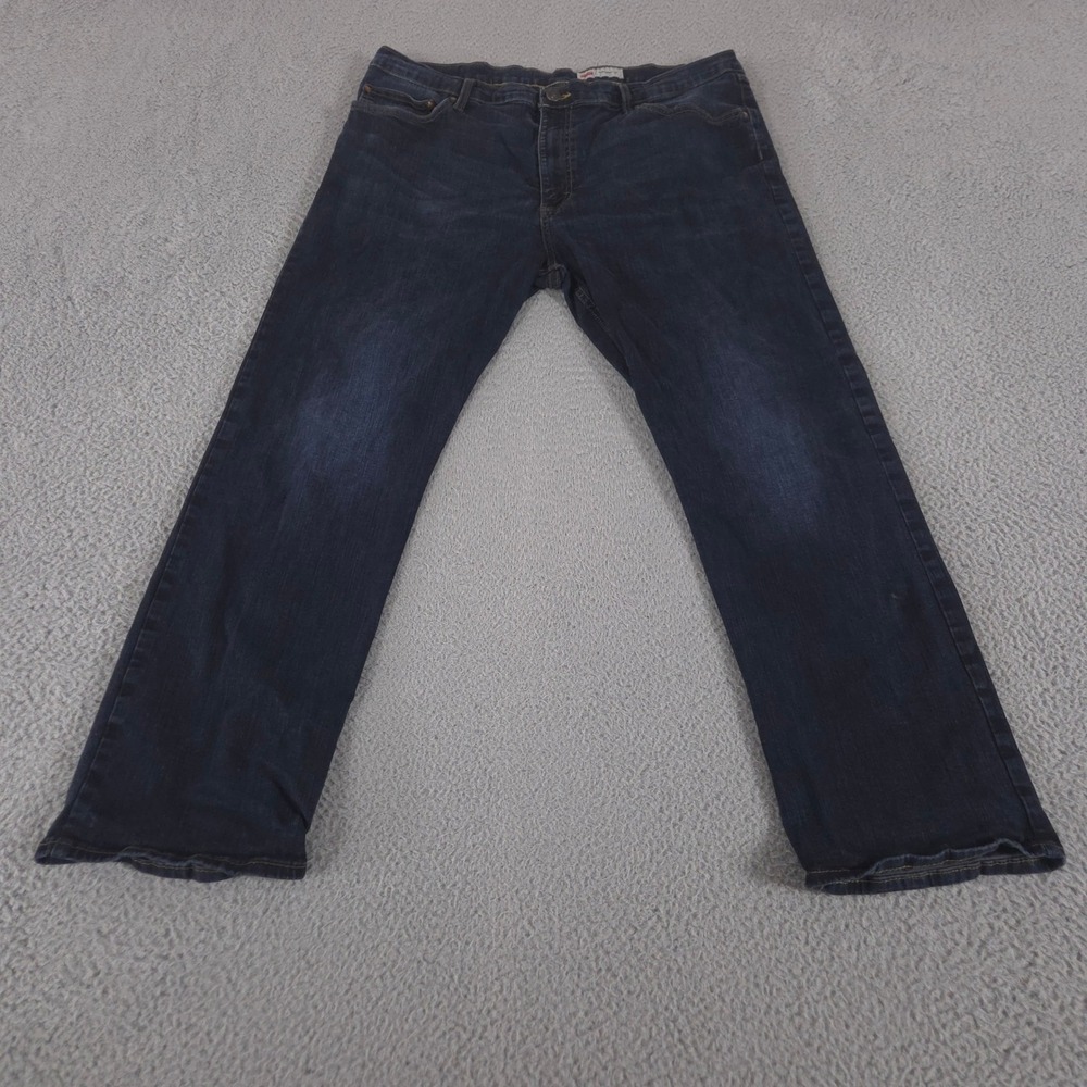 Wrangler Jeans Mens 38x30 Blue‎ Straight Fit Stretch Denim Dark Wash Pants